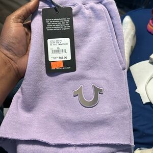 Girls kids true religion shorts XL